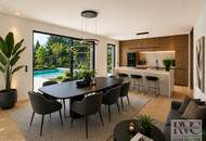 Exklusive Traum-Gartenwohnung in Neubau-Villa – ca. 800 m² Garten &amp; luxuriöser Wohnkomfort-Erstbezug