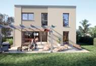 Modernes Einfamilienhaus mit Garten