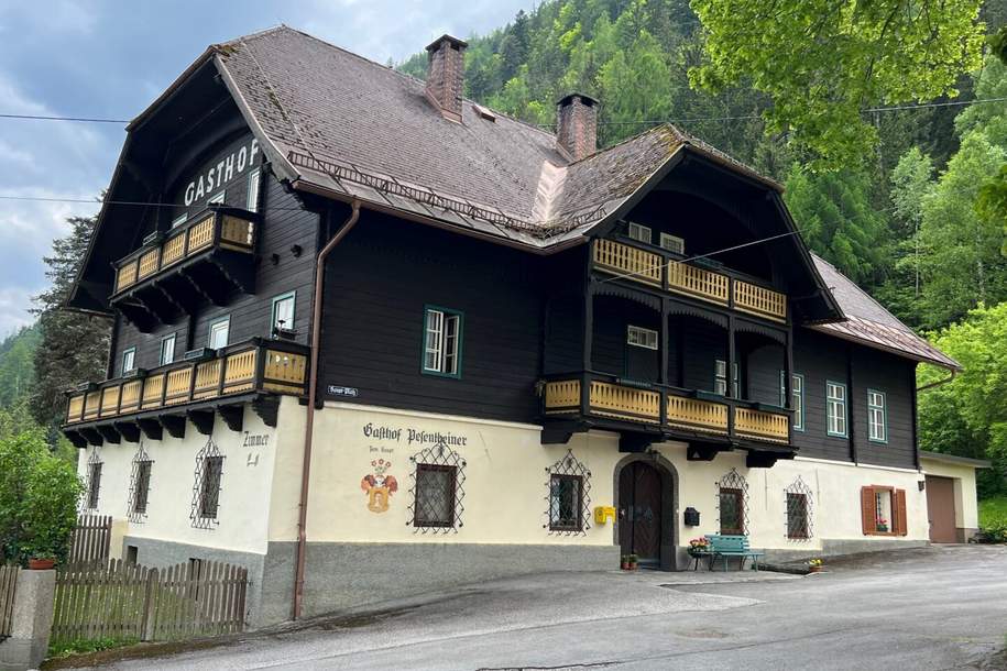 Ehemaliger Gasthof mit weitreichender Geschichte und großem Grundstück zu verkaufen, Gewerbeobjekt-kauf, 629.000,€, 9816 Spittal an der Drau