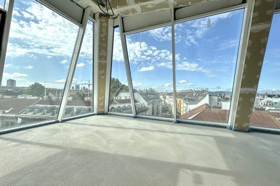 Welch grandioser Panoramablick! Großzügige drei Zimmer, mit 2 kompakten Terrassen und bester Lage!, Wohnung-kauf, 1.320.000,€, 1050 Wien 5., Margareten