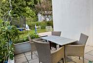 Großer Eigengarten: 4-Zimmer-Wohnung mit Saunahäuschen