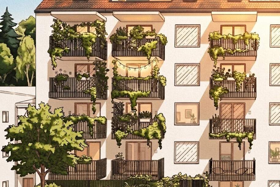 GRAZ - Gries: 38m² Zwei Zimmer-Wohnung + 3,5m² sonniger BALKON - Nähe Augarten, Fluss - Honorarfrei, Wohnung-kauf, 198.175,€, 8055 Graz(Stadt)