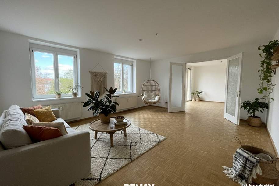 Neuer Preis: 4,5-Zimmer-Wohnung mit Loggia und Balkon in zentraler Lage, Wohnung-miete, 1.385,00,€, 9020 Klagenfurt(Stadt)