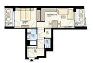 HELLE 2 ZIMMERWOHNUNG MIT LOGGIA