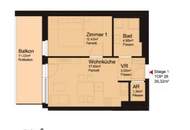 Moderne 2-Zimmer-Wohnung mit Balkon, hochwertige Ausstattung