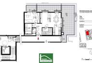 DG-Maisonette mit 2 großen Terrassen nahe Straßenbahn 26 und mit S-Bahn Jedlersdorf in Gehweite! Einbauküche inkludiert - Ab August 2025