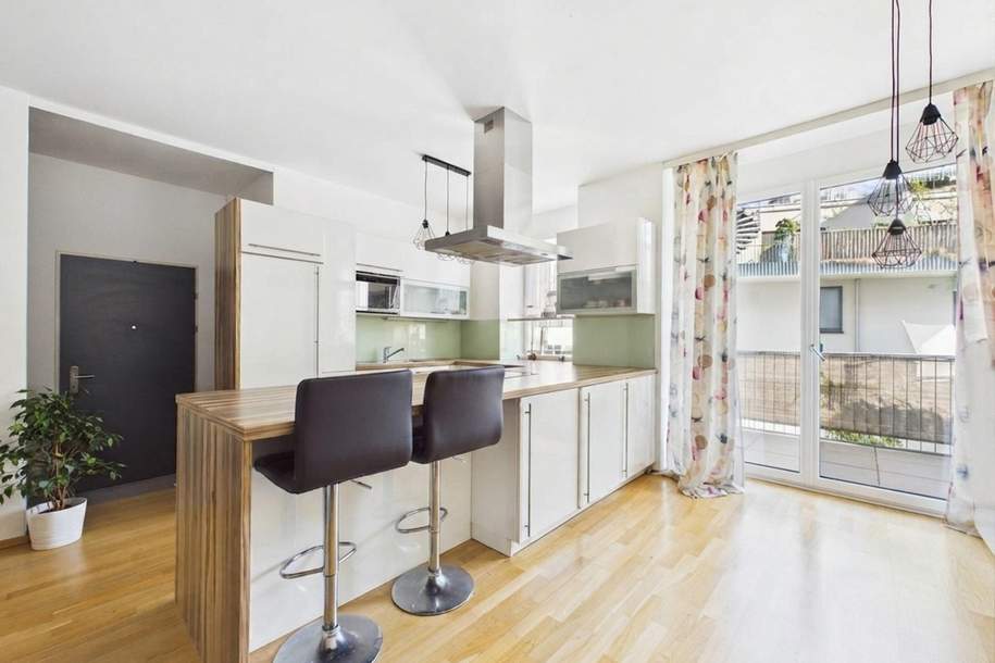 Linz/Urfahr: Moderne Mietwohnung ca. 89 m² + ca.13 m² Loggia im Urfahr City Center (WG-geeignet), Wohnung-miete, 1.255,31,€, 4040 Linz(Stadt)