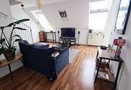 DACHGESCHOSS, U3-NÄHE, 55 m2 Maisonette, 2 Zimmer, Kochnische, Duschbad, Fernblick, Meiselstraße