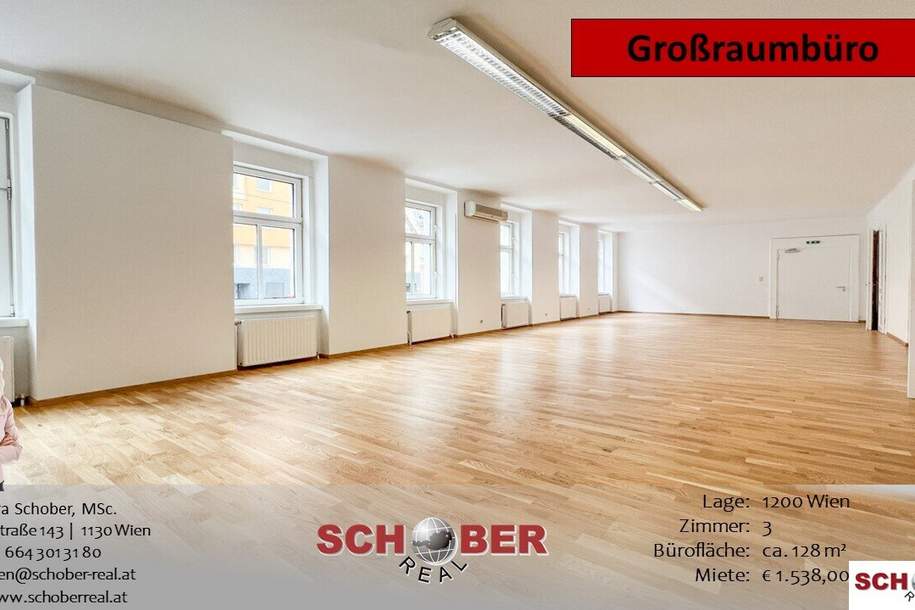 Büro/Ordination *Rarität* in ehemaligem Backstein-Fabriksgebäude, Gewerbeobjekt-miete, 1.538,00,€, 1200 Wien 20., Brigittenau