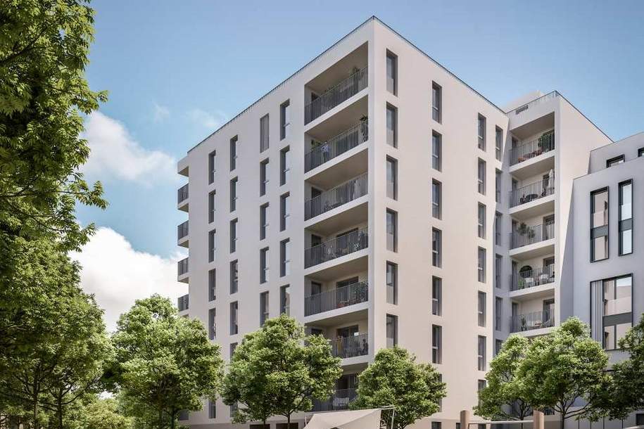 Wohnen am Park! - ca. 45 m² + Balkon, Wohnung-miete, 648,60,€, 3100 Sankt Pölten(Stadt)