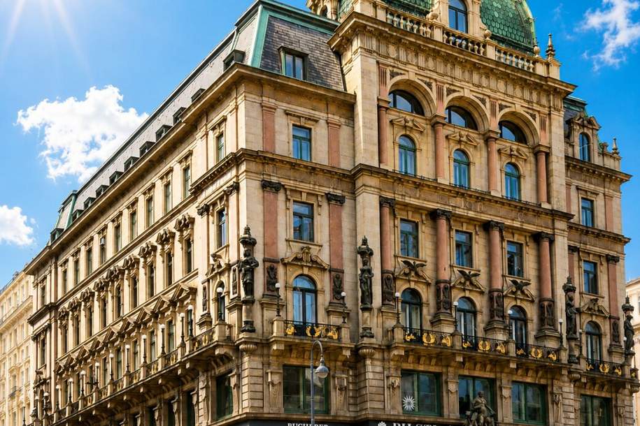 Repräsentative Bürofläche im historischen Palais Equitable – Nähe Stephansdom, Gewerbeobjekt-miete, 23.898,64,€, 1010 Wien 1., Innere Stadt