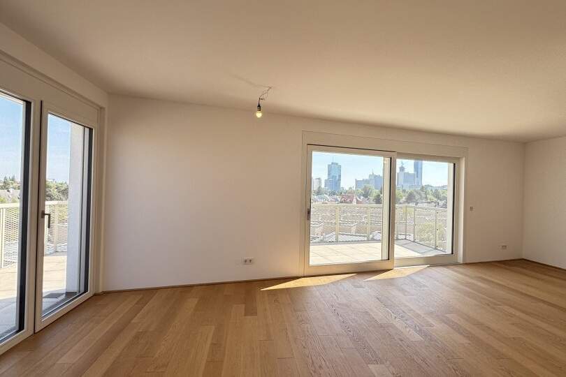 LUXURIÖSER ERSTBEZUG MIT TRAUMTERRASSE – 3-ZIMMER-DACHGESCHOSSWOHNUNG IN 1210 WIEN, Wohnung-kauf, 898.000,€, 1210 Wien 21., Floridsdorf