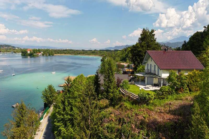 Stilvolle Seeblick - Villa mit spektakulärem Panorama, Haus-kauf, 2.750.000,€, 9081 Klagenfurt Land