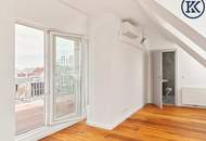 Luxus-Dachgeschosswohnung mit Galerie und zwei Terrassen in bester Lage des 9. Bezirks