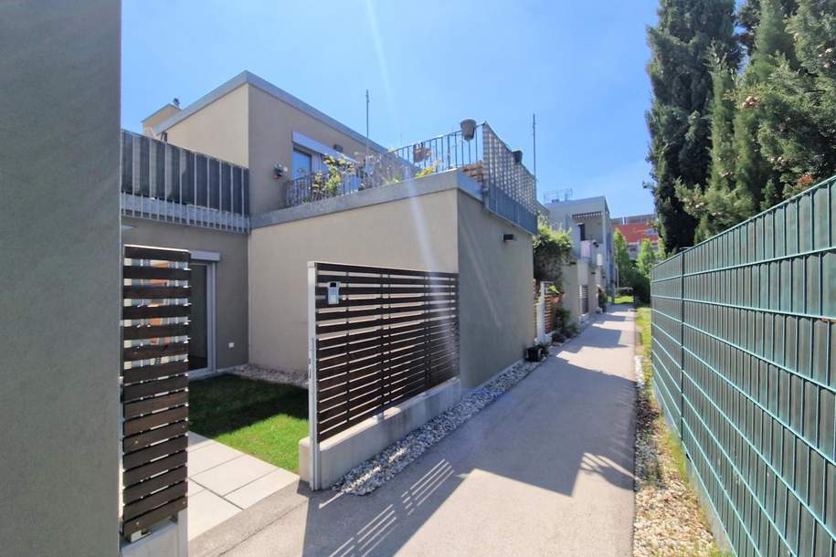 Schicke Neubauwohnung mit kl. Garten in idyllischer Ruhelage, Wohnung-miete, 992,67,€, 1210 Wien 21., Floridsdorf