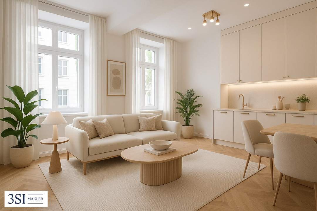 Modern sanierter 2-Zimmer-Altbau in 1120 Wien – Erstbezug zum Top-Preis von 249.000 €!