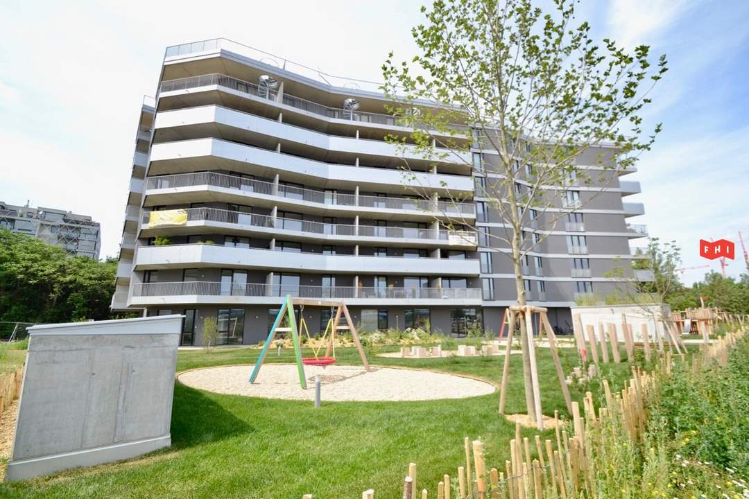 Sonnige 2 Zimmer Neubaumiete mit 26m² Terrasse u. Tiefgarage Nähe U3