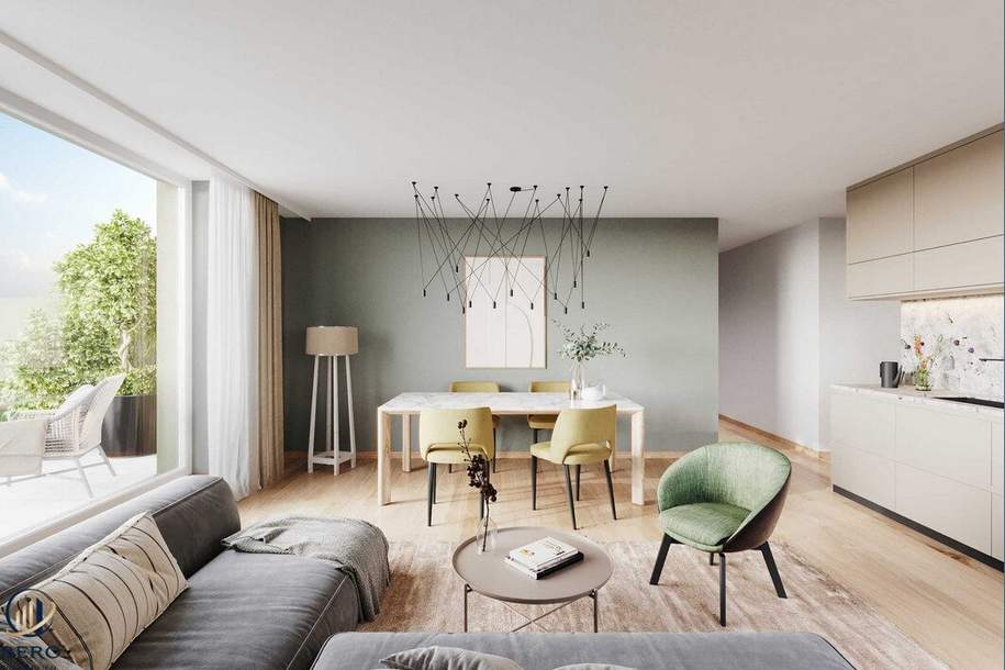 RESERVIERT- Ideal aufgeteilte 2 Zimmerwohnung mit großem Balkon im Erstbezug, Wohnung-kauf, 257.000,€, 2540 Baden
