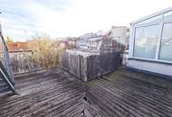 TERRASSENHIT, DACHGESCHOSS, 138 m2 Maisonette mit 45 m2 Terrasse, 3 Zimmer, Wohnküche, Wannenbad, Rembrandtstraße