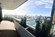 Traum-Apartment mit Rundumblick und 86 qm Balkon . Gym, Sauna, Pool, Bar, Restaurant & Lounges