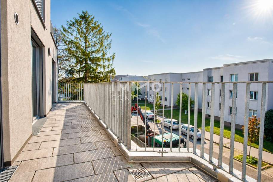 U1-Nähe mit Weitblick: Exklusive 2-Zimmer-Wohnung mit 14 m² Terrasse, Wohnung-miete, 1.149,00,€, 1210 Wien 21., Floridsdorf