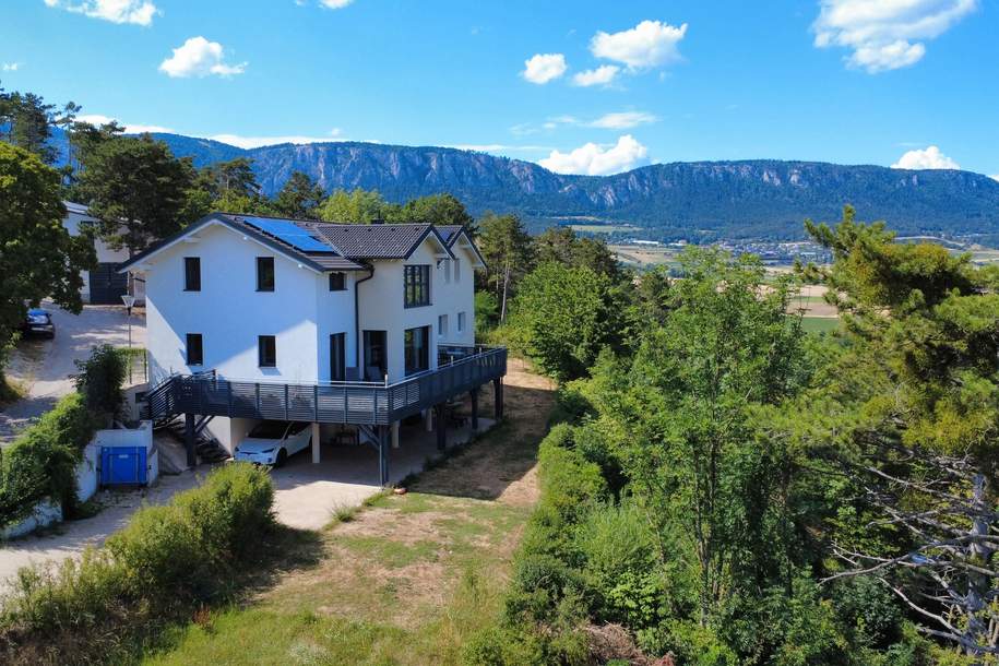 Energieautark mit Panoramablick - Massives Zweifamilienhaus + bewilligter Bauplatz in der Naturparkgemeinde Hohe Wand (Provisionsfrei), Haus-kauf, 969.000,€, 2722 Wiener Neustadt(Land)