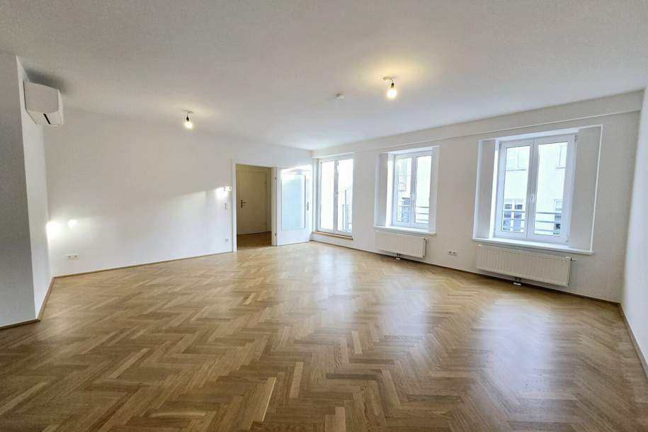 Unbefristet! Exklusive 4 Zimmer DG Wohnung mit herrlicher 59 m² Dachterrasse in der Neustiftgasse, Wohnung-miete, 2.516,46,€, 1070 Wien 7., Neubau