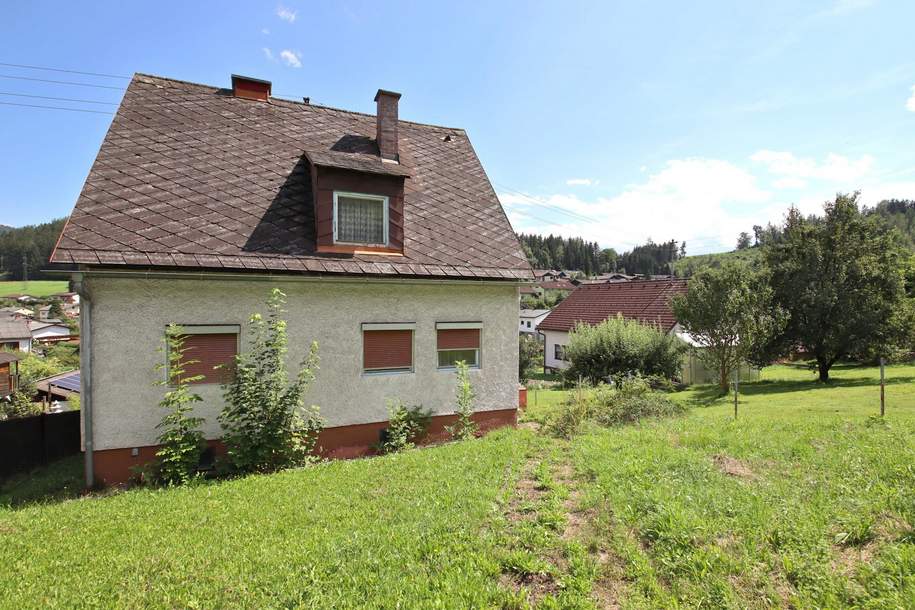 Einfamilienhaus | mit großzügigem Grundstück und Garage | Trofaiach-Süd | IMS Immobilien KG, Haus-kauf, 154.900,€, 8793 Leoben