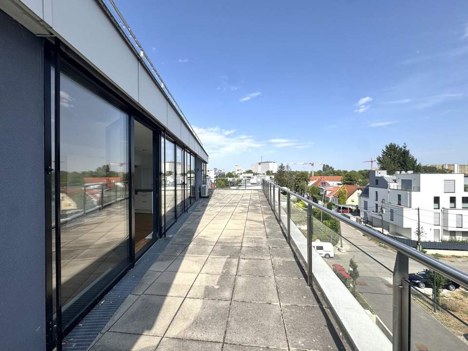 Terrassentraum zwischen Donauzentrum und Alter Donau - 3-Zimmer inkl. Klimaanlage und Einbauküche -