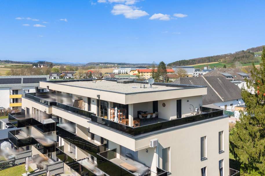 Penthouse-Flair über den Dächern von Wolfsberg im Schwarzautal mit beeindruckender Dachterrasse, Wohnung-kauf, 350.000,€, 8421 Leibnitz