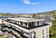 Penthouse-Flair über den Dächern von Wolfsberg im Schwarzautal mit beeindruckender Dachterrasse