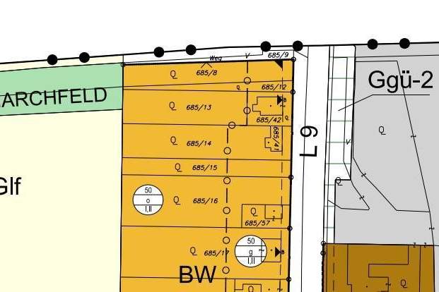 Bau von mindestens 2000 m² Wohnungen in Bahnhofsnähe, Grund und Boden-kauf, 620.000,€, 2285 Gänserndorf