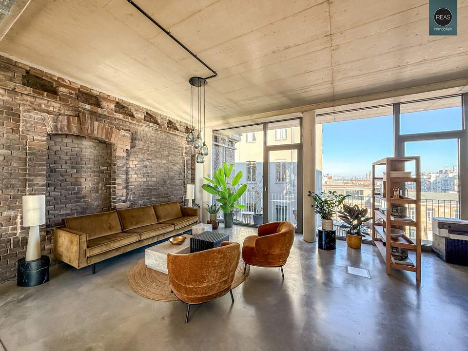 Loft Etage mit mehreren Terrassen in der Brotfabrik Wien!