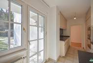 Großer Eigengarten: 4-Zimmer-Wohnung mit Saunahäuschen