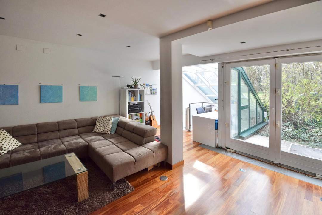 Luxus-Garten-Wohnung in Ober St. Veiter Bestlage