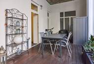 Balkon-Altbauwohnung 3 Zi und 21m² Balkon in Hofruhelage