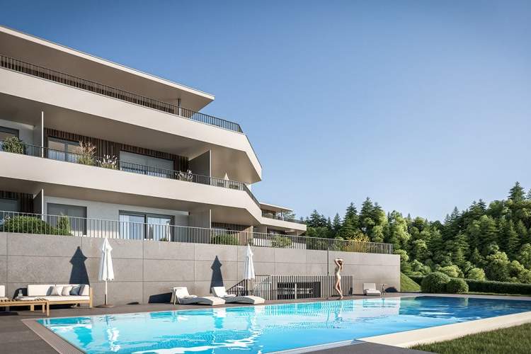 Wohnen am Wörthersee mit spektakulärem Infinity-Pool, Wohnung-kauf, 548.000,€, 9210 Klagenfurt Land