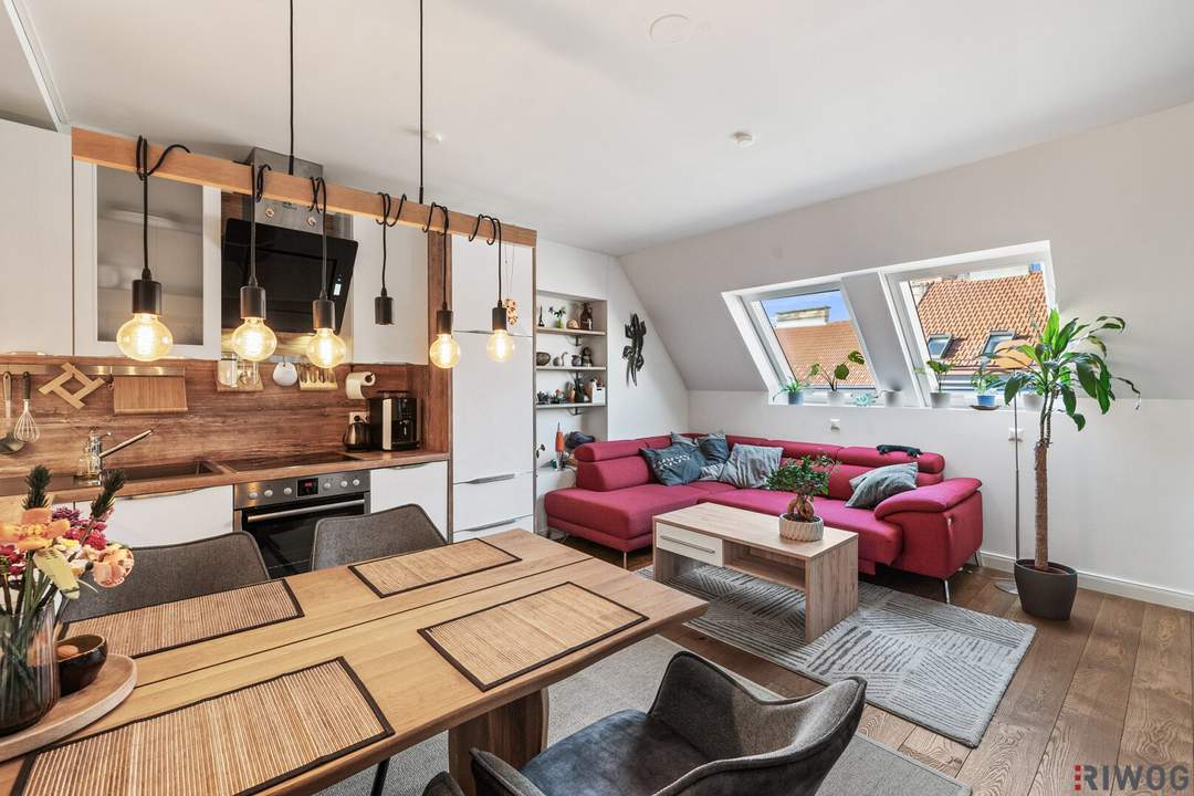 DG-Terrassen-Maisonette Wohnung mit Fernblick in saniertem Altbau | 4 Min. zur U3 Ottakring | 12 Min. in den 1. Bezirk