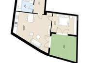 großzügige 2 Zimmerwohnung mit Garten