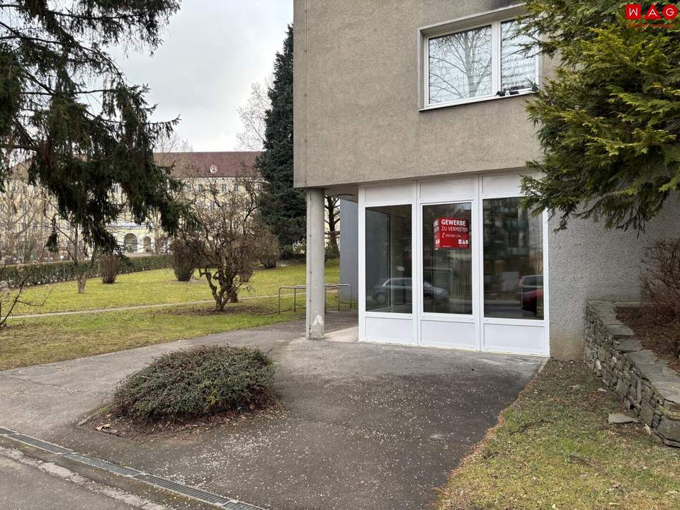 NEU (maßgeschneidert) sanierte Geschäfts-/Büro-/Ordinationsfläche mit XL-Schaufenstern - 1A Preis-/Leistung, direkt neben dem (Vital-)Zentrum Muldenstraße!