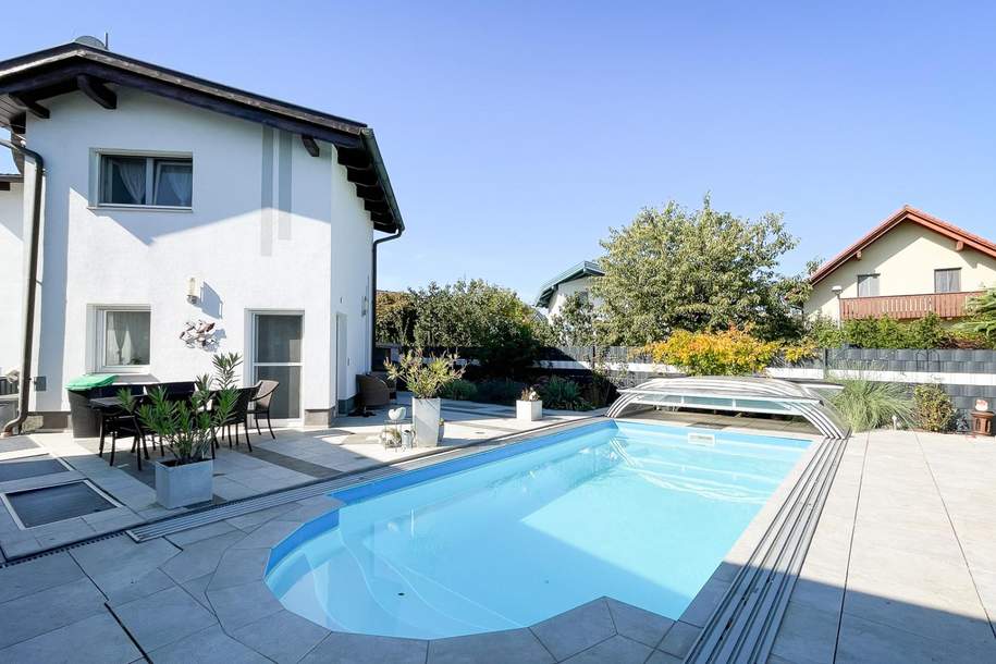 Wunderschönes Haus / Pool / Großer EIGENGRUND! Keine Pacht, kein VEREIN!, Haus-kauf, 670.000,€, 1220 Wien 22., Donaustadt