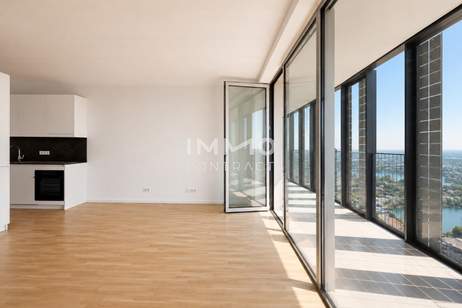 DC2 Tower: Erstbezug inkl. 16m2 Loggia - 40. Etage SKY RESIDENCES, Wohnung-miete, 1.650,00,€, 1220 Wien 22., Donaustadt