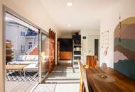 Sonniges Wohnjuwel im Dachgeschoß – Maisonette mit Terrassen nahe Kutschkermarkt