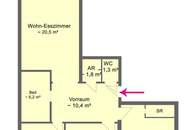 Erstbezug nach Neugestaltung! 3-Zimmer mit Südloggia und Tiefgaragenplatz in begehrter Zentrumslage