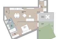 PREISREDUKTION | Top 2-Zimmerwohnung in Traumhafter Gegend | Garten und Terrasse | Provisionsfrei!