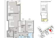 Panorama Terrassenresidenz über den Dächern von Klosterneuburg