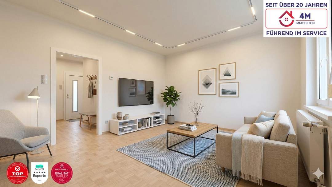 Freier Mietzins!! Sanierungsbedürftig!! 61m² Neubau-Wohnung – Perfekte Raumaufteilung! Und Exklusiv!