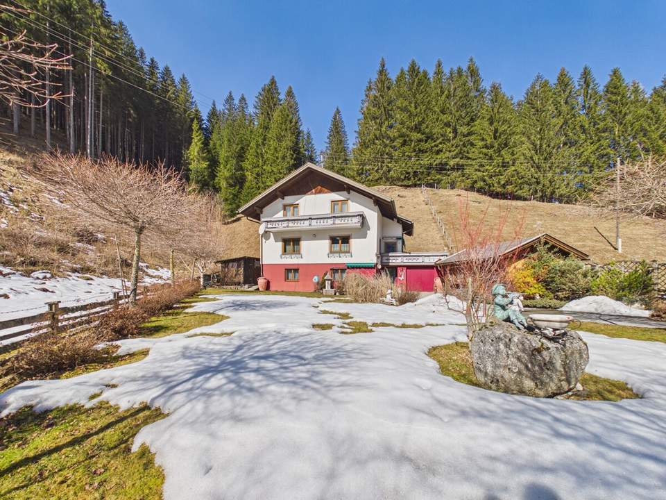 Großzügiges Haus mit Garten &amp; Bergblick - Nähe Turracher Höhe &amp; Bad Kleinkirchheim