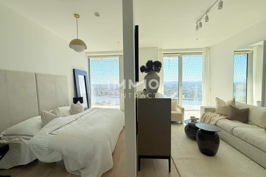 40. Etage Urban Sky Studio im DC2 Tower - mit Südblick über die Wiener Innenstadt, Wohnung-miete, 1.100,00,€, 1220 Wien 22., Donaustadt