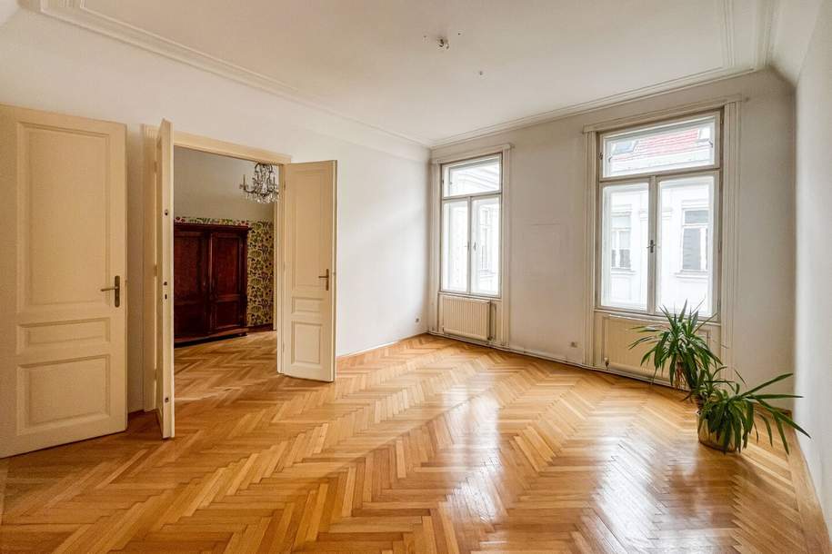 Bestlage - klassische Altbauwohnung in elegantem Stilhaus, Wohnung-miete, 1.776,98,€, 1090 Wien 9., Alsergrund